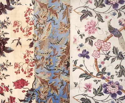 Lot 622 - Fabric. A length of unused block-printed calico, French, early 20th century