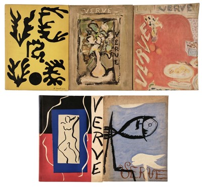 Lot 187 - Verve, Review Artistique et Litteraire, five volumes, 1938-1948