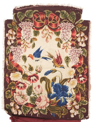 Lot 648 - Tapestry. Three chair seat covers, Victorian