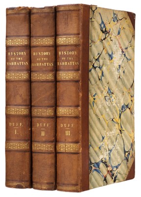 Lot 6 - Duff (James Grant). A History of the Mahrattas, 3 vols., 1826