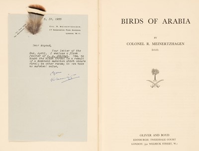 Lot 51 - Meinertzhagen (Richard). Birds of Arabia, 1st edition, London: Oliver and Boyd, 1954