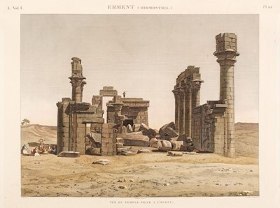 Lot 7 - Egypt. 10 engraved views on 8 sheets from Description de l'Egypte, 1820-29