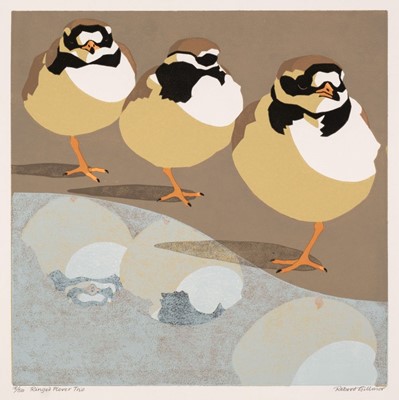 Lot 86 - Gillmor (Robert, 1936-2022). Ringed Plover Trio