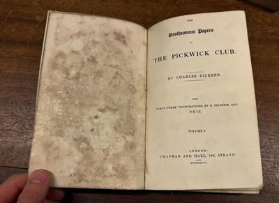 Lot 320 - Dickens (Charles). The Posthumous Papers of the Pickwick Club, 2 volumes, 1837