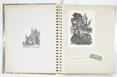 Lot 329 - Bookplates. An album containing 57 bookplates, 18th-20th century