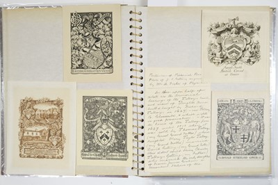 Lot 329 - Bookplates. An album containing 57 bookplates, 18th-20th century