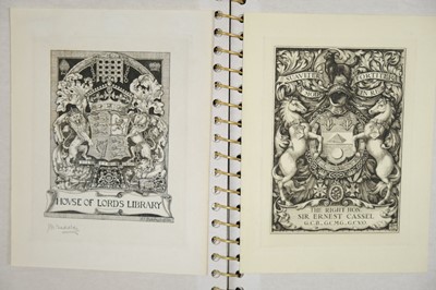 Lot 329 - Bookplates. An album containing 57 bookplates, 18th-20th century
