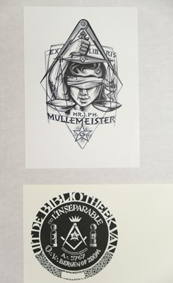 Lot 329 - Bookplates. An album containing 57 bookplates, 18th-20th century