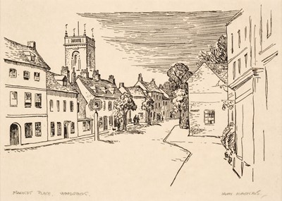 Lot 194 - Macnab (Iain, 1890-1967). Market Place, Woodstock, 1951