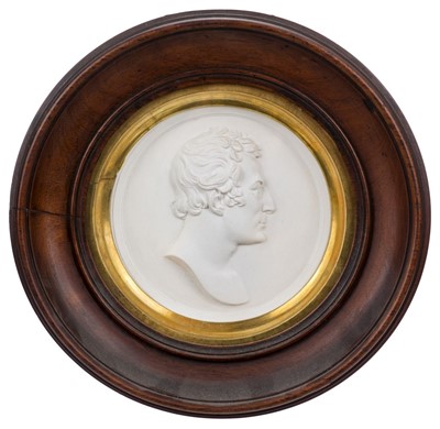 Lot 533 - Duke of Wellington. A 19th century bisque porcelain roundel