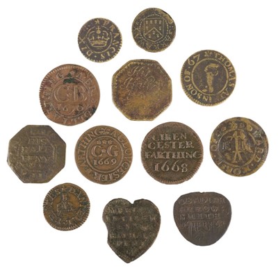 Lot 529 - Trading Tokens. A collection of 17th century Bristol and Gloucestershire trading tokens
