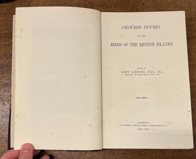 Lot 49 - Lilford (Thomas). Coloured Figures of the Birds of the British Islands, 1st edition, 1885-97
