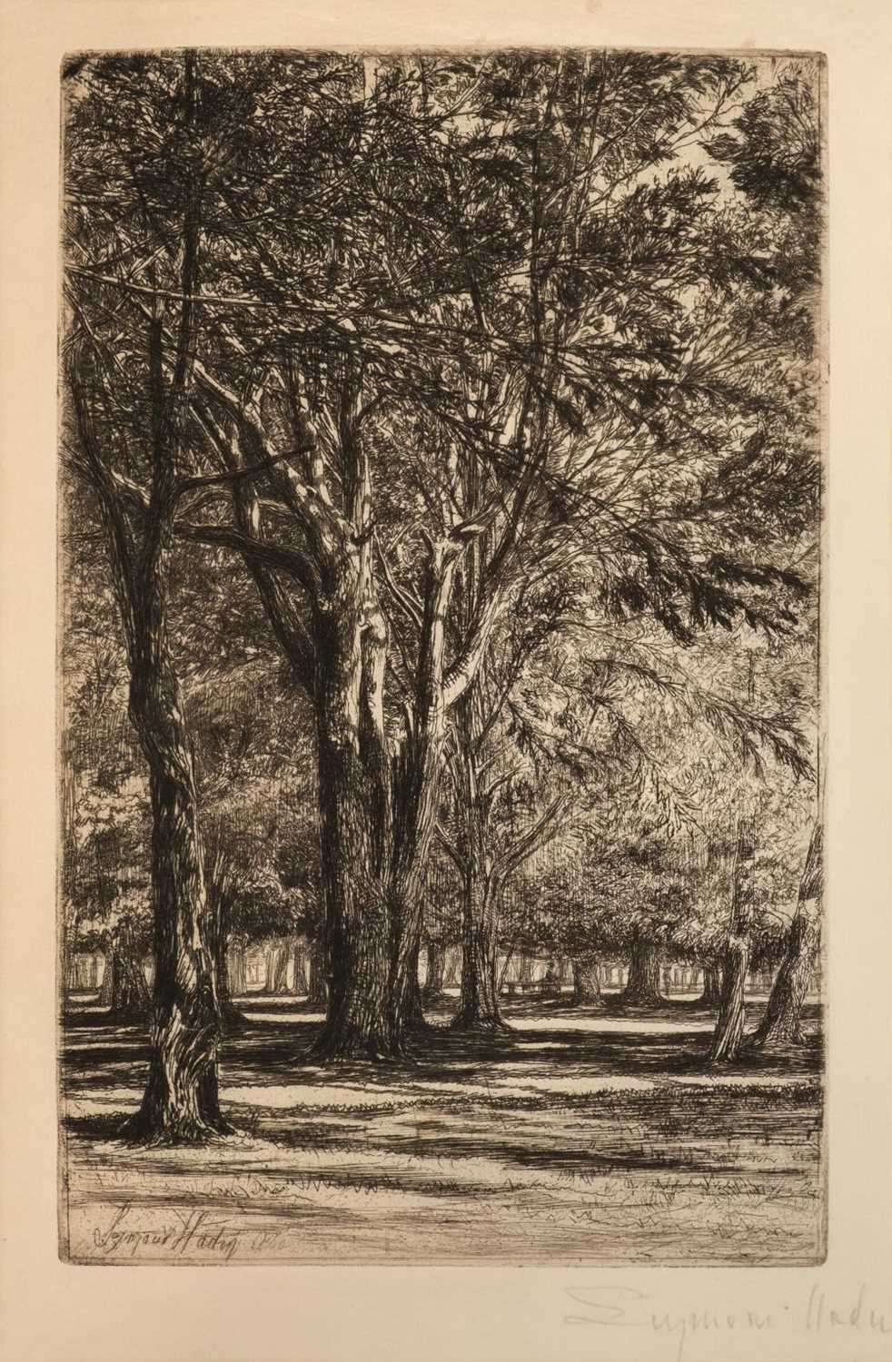 Lot 211 - Haden (Seymour, 1818-1910). Kensington Gardens, 1859