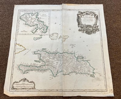 Lot 185 - West Indies. De Vaugondy (R.), Isles Saint Domingue ou Hispaniola et de la Martinique,  circa 1750