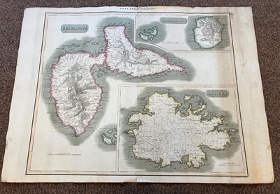 Lot 185 - West Indies. De Vaugondy (R.), Isles Saint Domingue ou Hispaniola et de la Martinique,  circa 1750