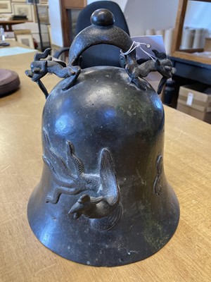 Lot 440 - Bell. A Chinese bronze temple bell, probably 19th century