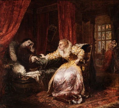 Lot 82 - Levin (Phoebus, 1836-1878). Countess returning Exeter's ring to Queen Elizabeth I