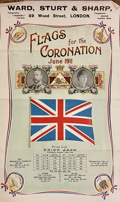 Lot 270 - 1911 George V. A collection of 40 posters & broadsides relating to King George V, c. 1911-36