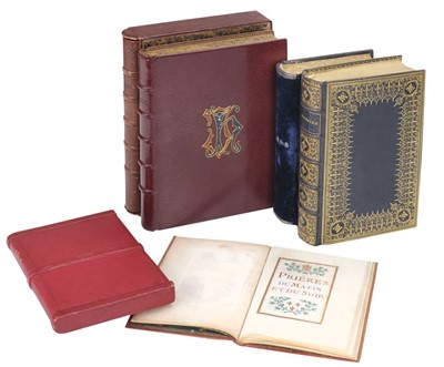 Lot 328 - Illuminated Prayer Book. Prieres du Matin et du soir, c.1874