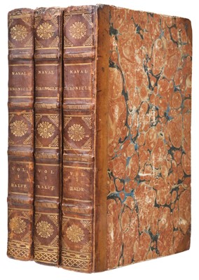 Lot 21 - Ralfe (James). The Naval Chronology of Great Britain, 3 vols., 1820