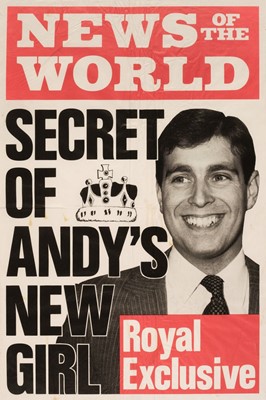 Lot 280 - 1983 Prince Andrew. Secret of Andy's New Girl. Royal Exclusive. News of the World, 1983/84