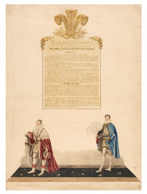 Lot 263 - 1823 George IV. Ceremonial of the Coronation of King George the Fourth ... , 1823-27