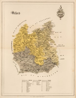 Lot 19 - Law (James Thomas & Francis William F). A New Set of Diocesan Maps, Birmingham, [1864]