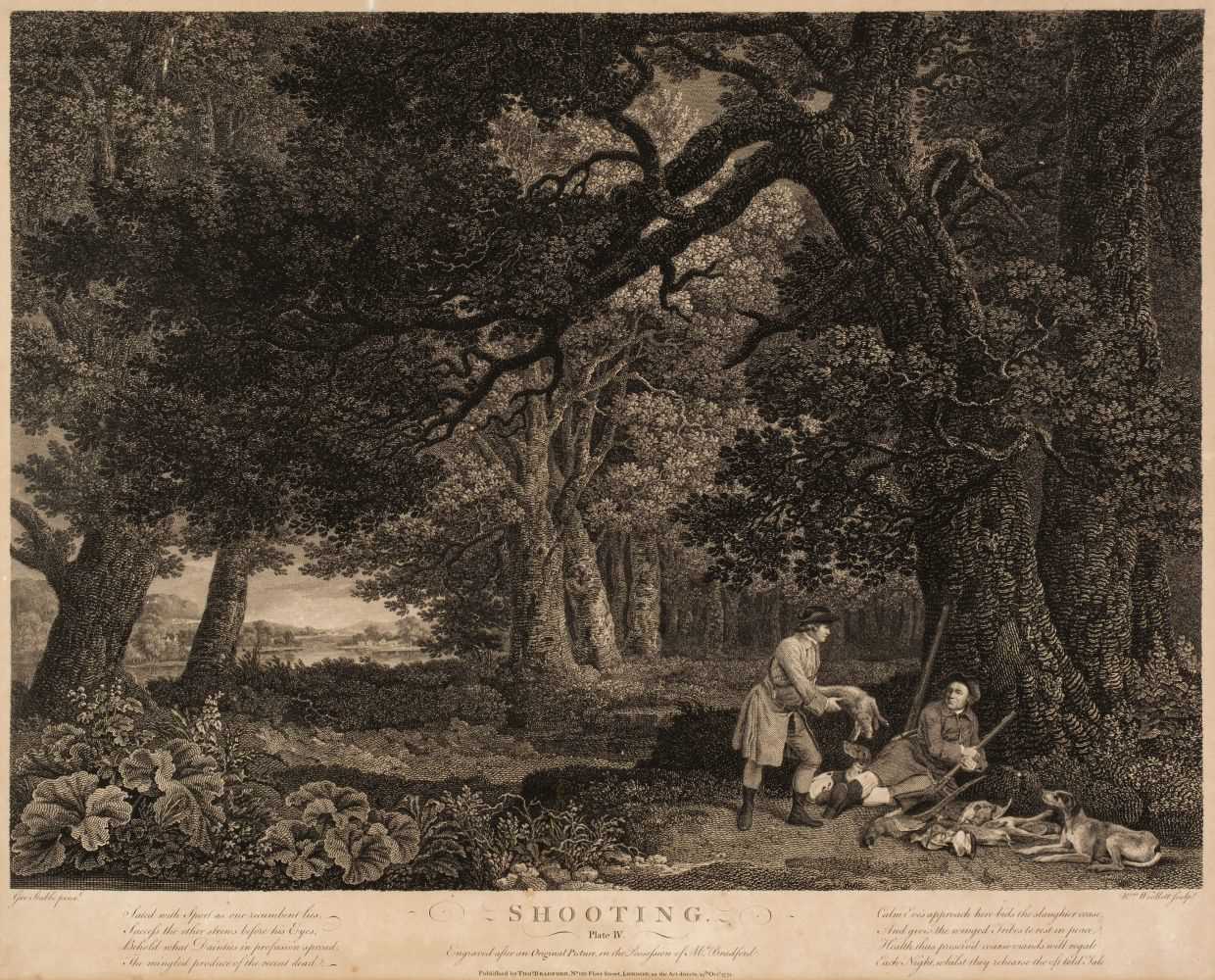 Lot 224 - Stubbs (George). Shooting, plates 2 & 4 (only), Thos. Bradford, 1770 - 71