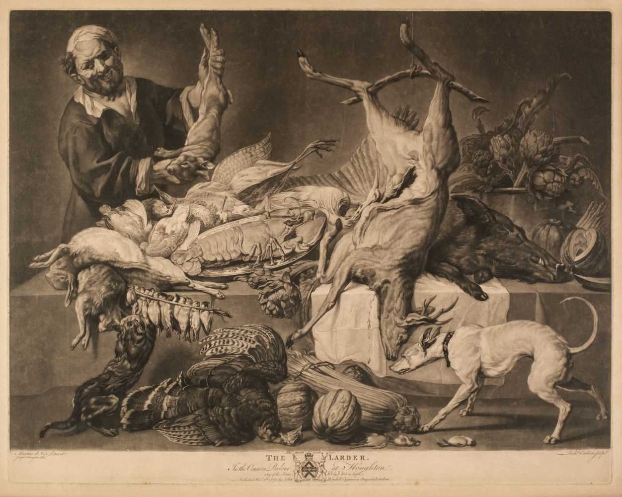 Lot 196 - Earlom (Richard). The Larder in the Common Parlour at Houghton..., John Boydell, 1775