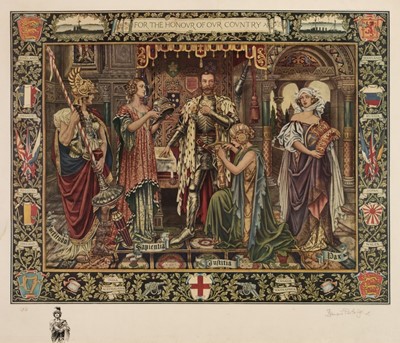 Lot 271 - 1914 George V. For the Honour of our Country, from the Morris Tapestries, c. 1914