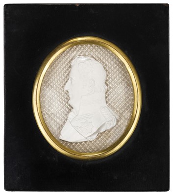 Lot 541 - Duke of Wellington. A fine sulphide portrait miniature circa 1820 attributed to Apsley Pellatt
