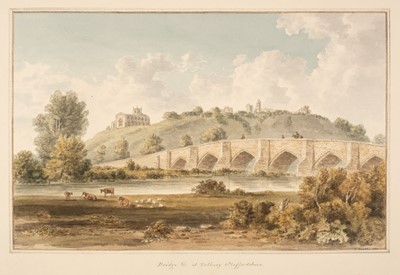 Lot 106 - Buckler (John Chessell, 1793-1894).  Album of 19 watercolours of Tutbury Church and Castle