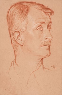 Lot 166 - Rothenstein (William, 1872-1945). Portrait of John Masefield, 1920