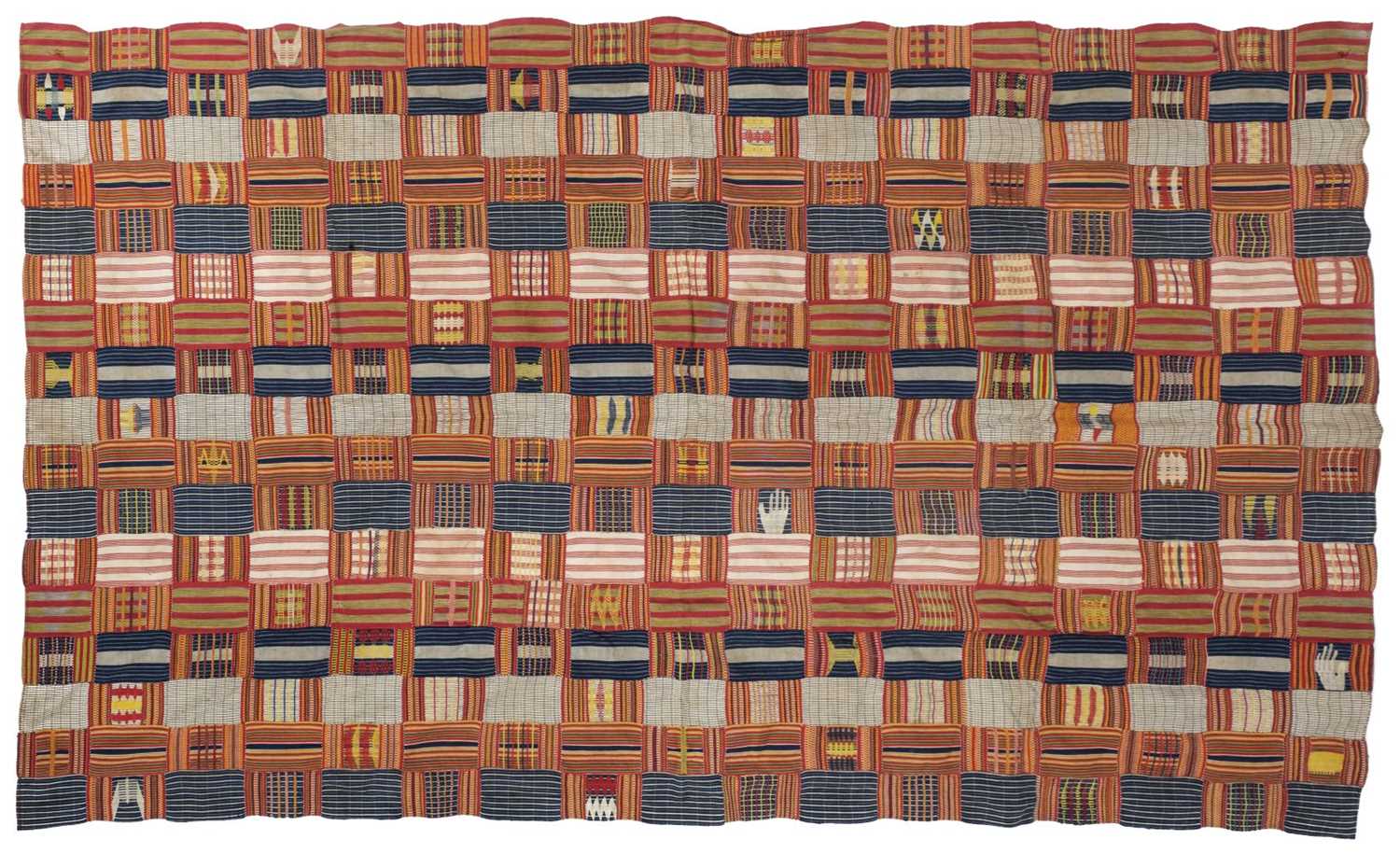 Lot 452 - Africa. An Ashanti or Ewe kente cloth Ghana, early 20th century, & 3 others