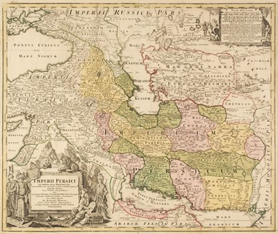 Lot 123 - Persia. Homann (Johann Baptist), Imperii Persici in Omnes suas Provincias..., Nuremberg, circa 1720