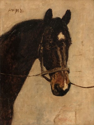 Lot 86 - English School. Portrait of a horse, 1886..., and one other