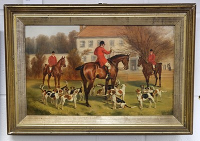 Lot 88 - Wheeler (Alfred, 1852-1932). A set of four Hunting Scenes, oil on canvas