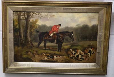 Lot 88 - Wheeler (Alfred, 1852-1932). A set of four Hunting Scenes, oil on canvas