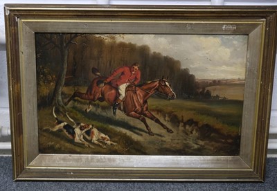 Lot 88 - Wheeler (Alfred, 1852-1932). A set of four Hunting Scenes, oil on canvas