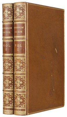 Lot 300 - Defoe (Daniel). The Life and Strange Surprizing Adventures of Robinson Crusoe, 2 volumes, 1790