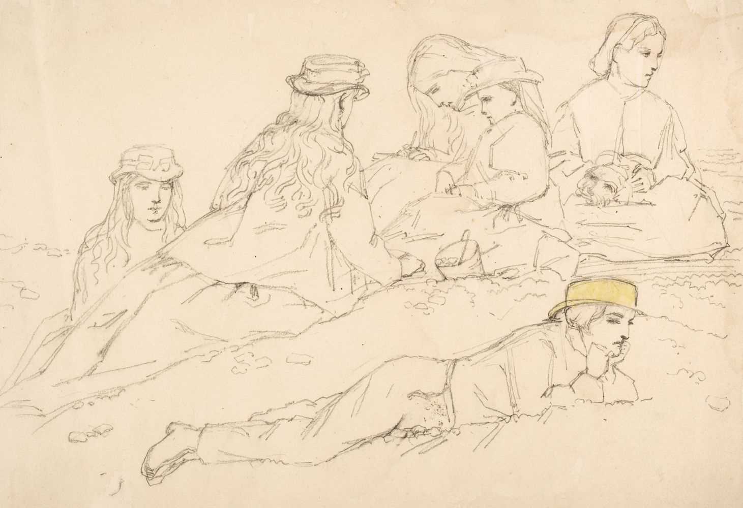 Lot 162 - Ouvry (Harriet Delamain, 1852-1944). Album of approximately 130 original illustrations