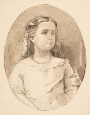 Lot 162 - Ouvry (Harriet Delamain, 1852-1944). Album of approximately 130 original illustrations