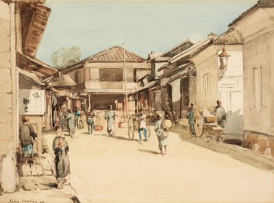 Lot 118 - Varley (John, 1850-1933). Oriental Street Scene, 1890