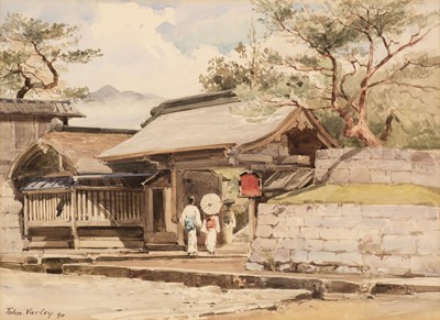 Lot 117 - Varley (John, 1850-1933). Japanese Temple, 1890