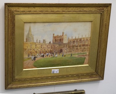 Lot 124 - Matthison (William, 1853-1926). Christchurch College, Oxford, watercolour