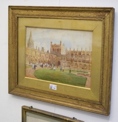 Lot 124 - Matthison (William, 1853-1926). Christchurch College, Oxford, watercolour