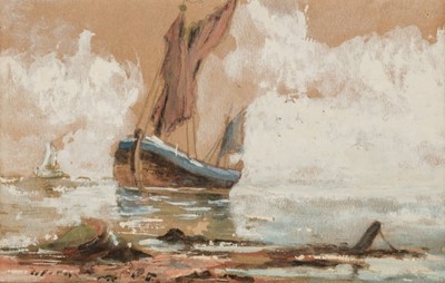 Lot 114 - Manner of Winslow Homer (1836 -1910), Barge, circa 1880's