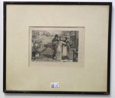 Lot 135 - Holman Hunt (William, 1827-1910). A Day in the Country, 1865, etching, proof