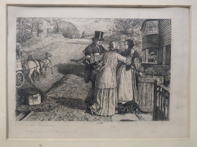 Lot 135 - Holman Hunt (William, 1827-1910). A Day in the Country, 1865, etching, proof