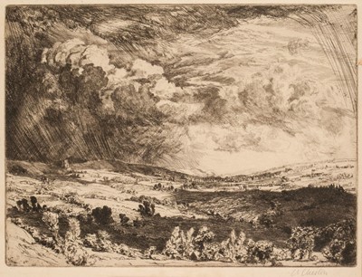 Lot 324 - Cheston (Charles Sidney, 1882-1960). Group of 8 landscape etchings